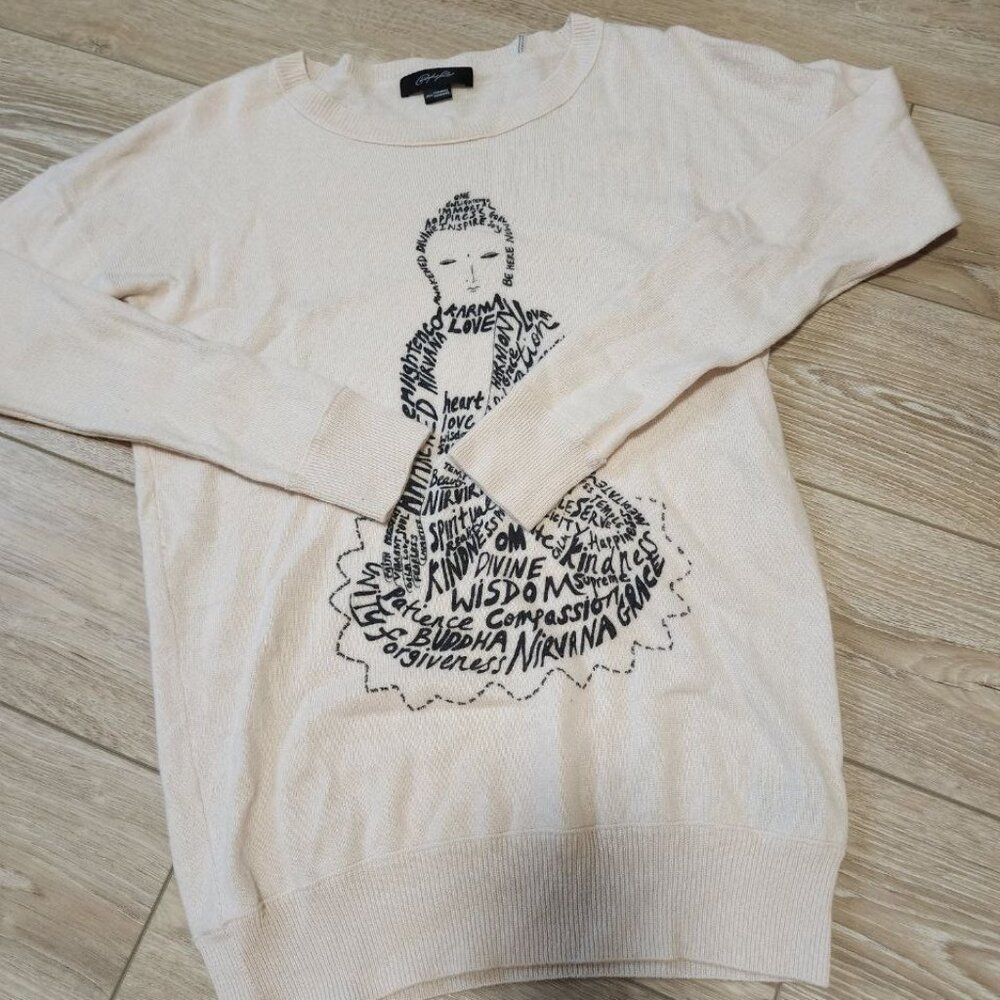 Beige black tag Christopher fischer Cashmere Sweater Limited Edition